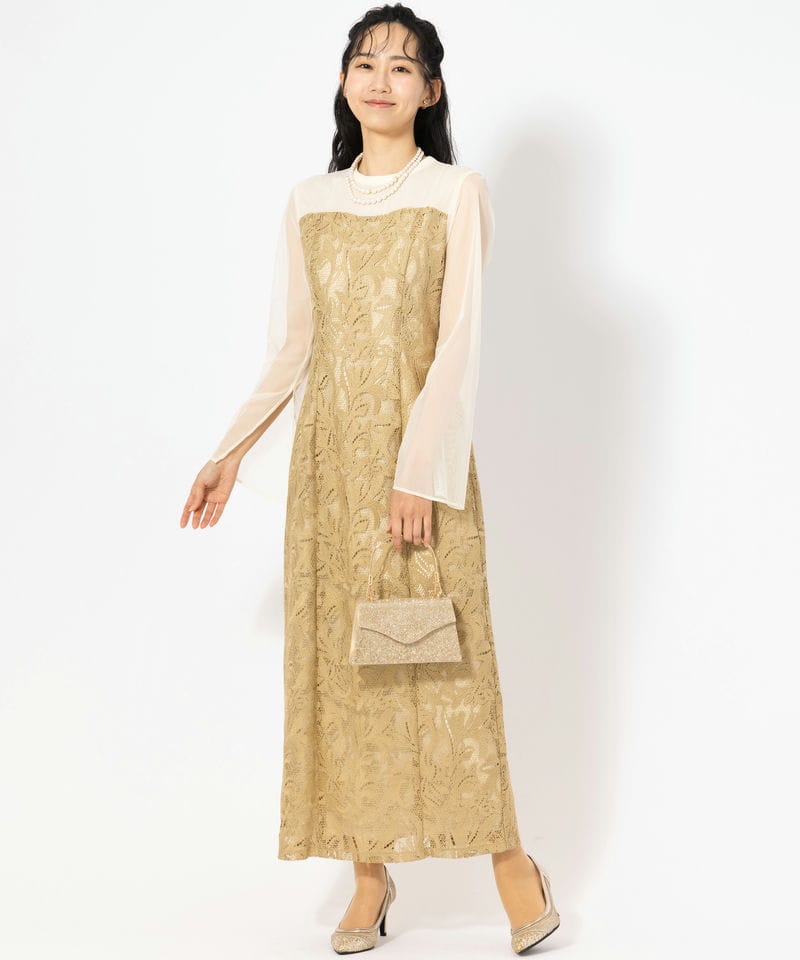 Aimer エメ オーナメントレースIラインドレス イエロー系 | 結婚式