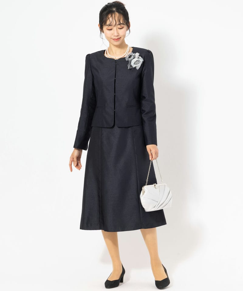 ロングドレス＆シャンタンジャケット　INFINE （数時間着用のみ美品）11号 INFINE 【マザーズドレス】シャンタンジャケット&シャンタンワンピース