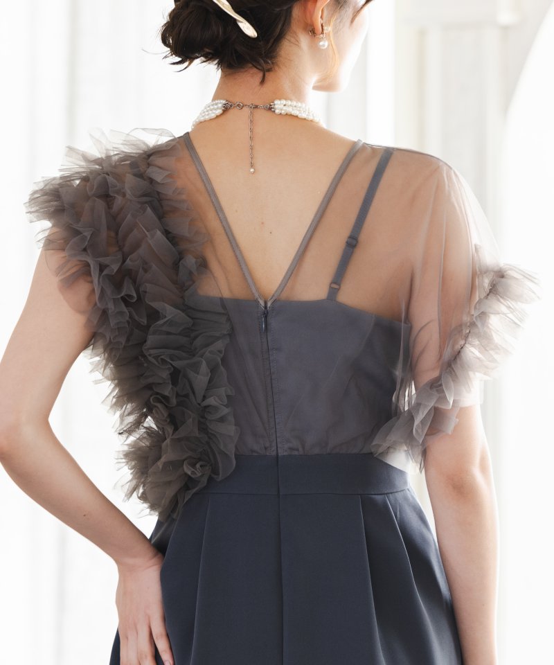 LAGUNAMOON ラグナムーン LADYチュールドッキングコクーンドレス