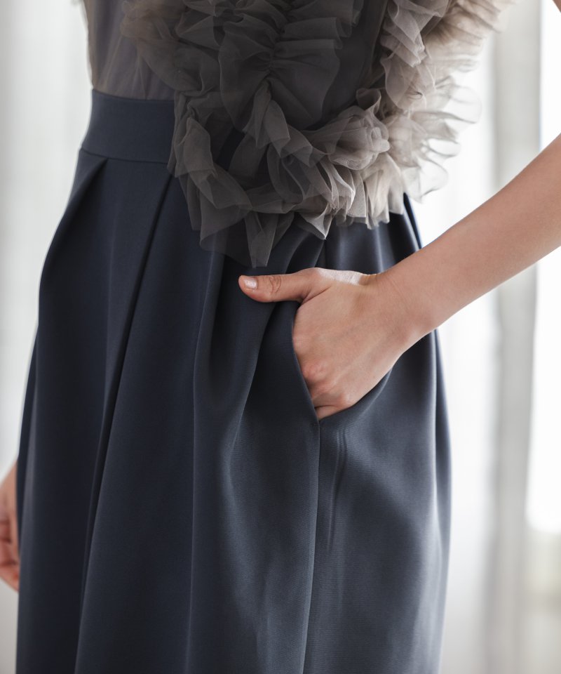 LAGUNAMOON ラグナムーン LADYチュールドッキングコクーンドレス