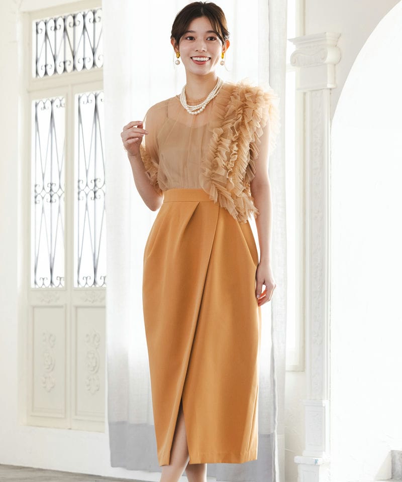 LAGUNAMOON ラグナムーン LADYチュールドッキングコクーンドレス