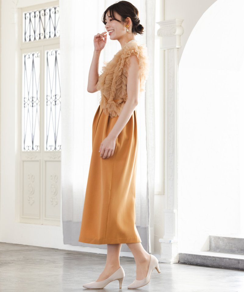 LAGUNAMOON ラグナムーン LADYチュールドッキングコクーンドレス