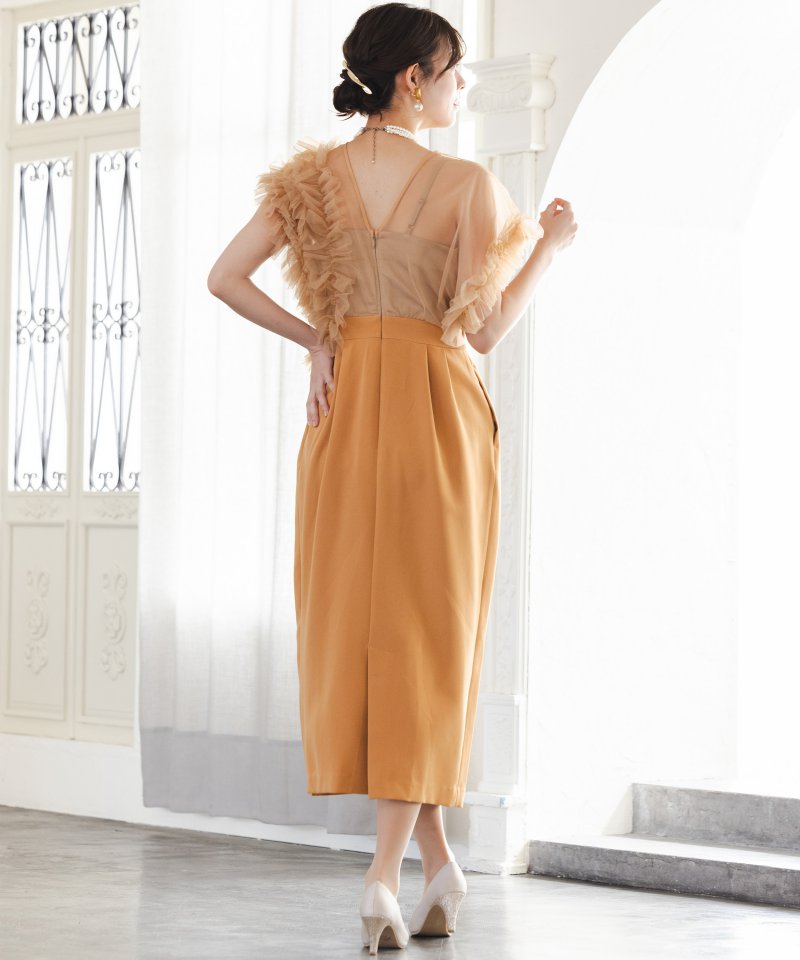 LAGUNAMOON ラグナムーン LADYチュールドッキングコクーンドレス