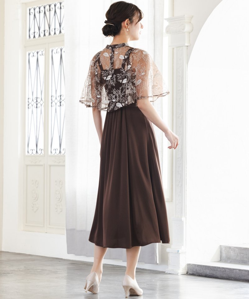 Dorry Doll ドリードール リーフデザインドレス ブラウン系 | 結婚式