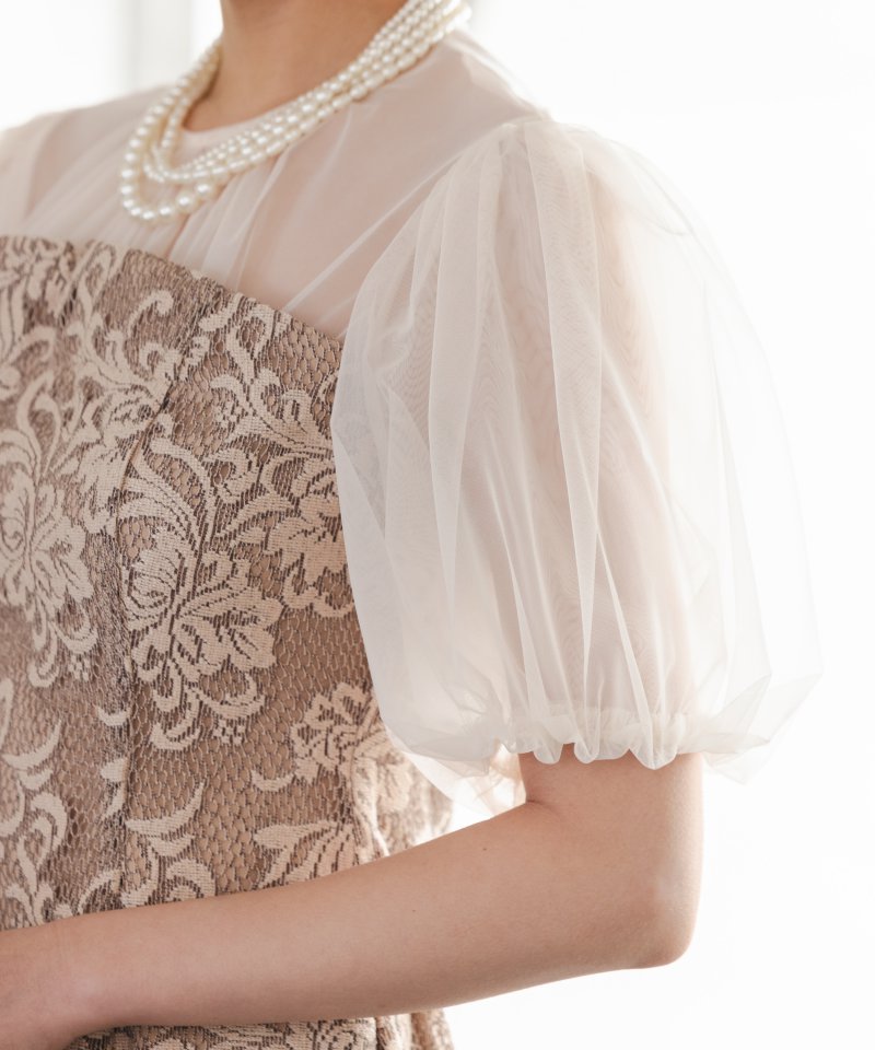 LAGUNAMOON ラグナムーン LADYフラワージャガードレースドレス