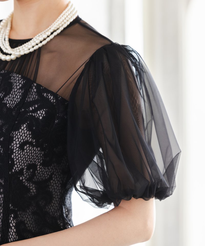 LAGUNAMOON ラグナムーン LADYフラワージャガードレースドレス