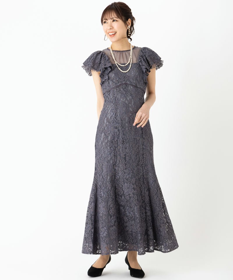 MERCURYDUO マーキュリーデュオ レースドッキングマーメイドドレス