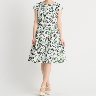 TOCCA トッカ FREESIA ワンピース その他 x ホワイト系 x グリーン系