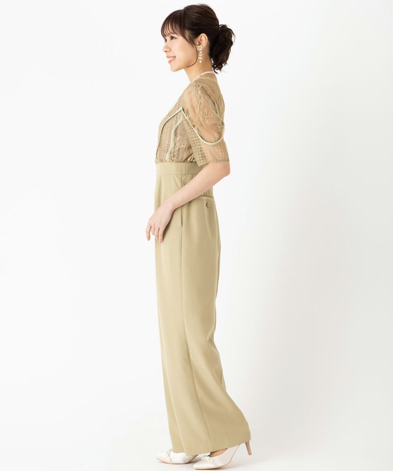 LAGUNAMOON ラグナムーン LADYパネルレースドッキングパンツドレス