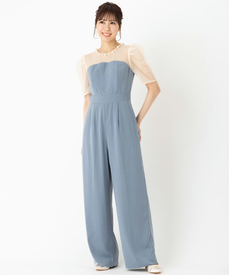 LAGUNAMOON ラグナムーン LADYパールネックパンツドレス その他 x