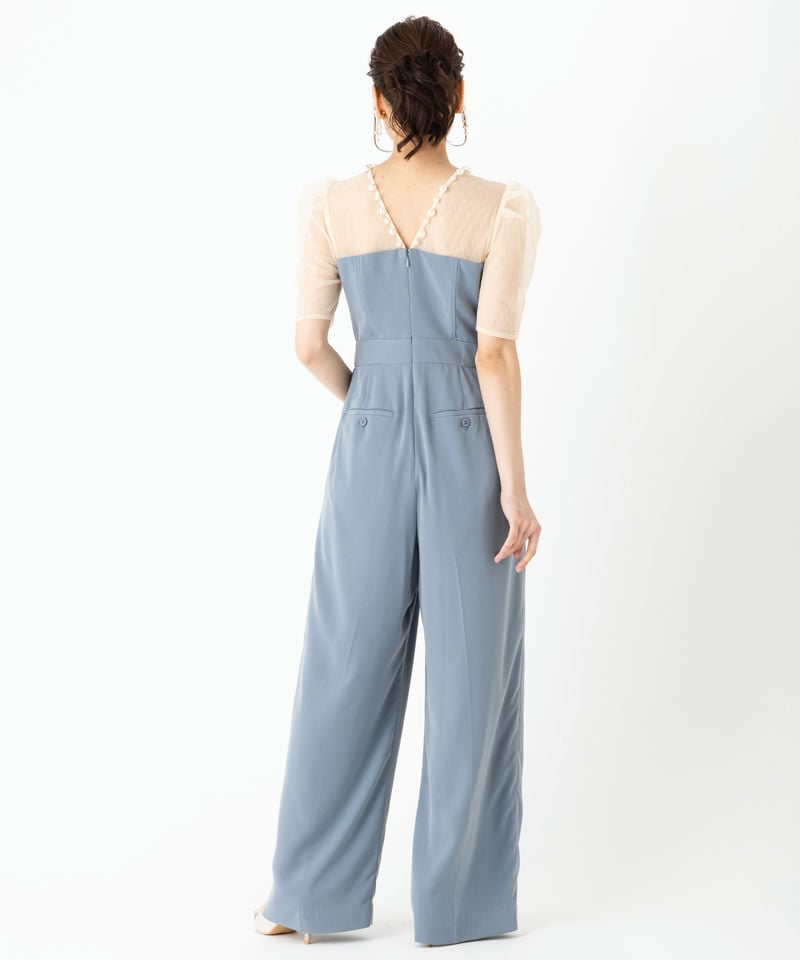 LAGUNAMOON ラグナムーン LADYパールネックパンツドレス その他 x