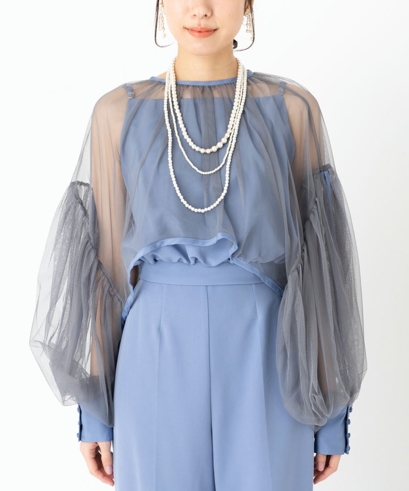 Ameri VINTAGE アメリヴィンテージ チュールベールセットアップドレス