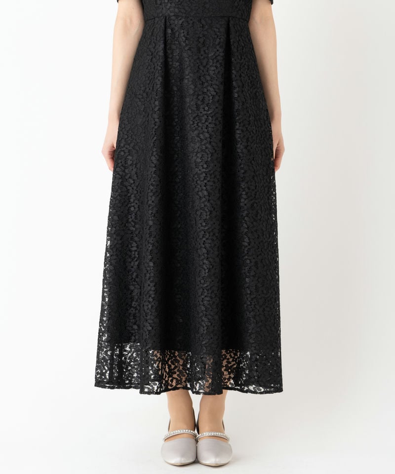 SHIPS シップス コードレースドレス ブラック系 | 結婚式パーティーの 