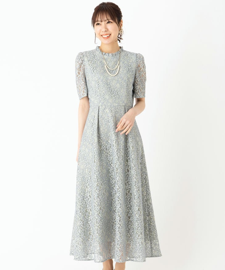 SHIPS シップス コードレースドレス その他 x グリーン系 | 結婚式 