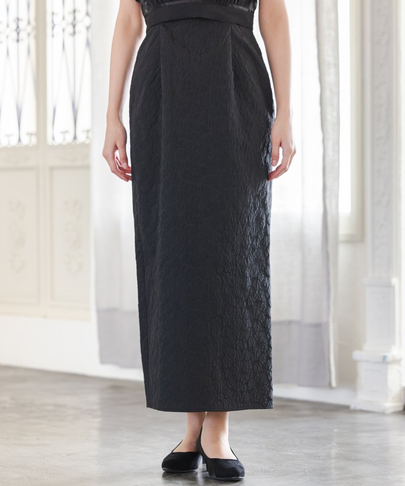 SNIDEL スナイデル ボレロセットジャガードドレス ブラック系 | 結婚式