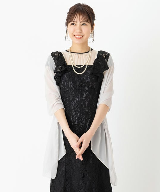 Aimer エメ 箔シフォンストール その他 x グレー系 x シルバー系 Aimer エメ 箔シフォンストール その他 x グレー系 x シルバー系