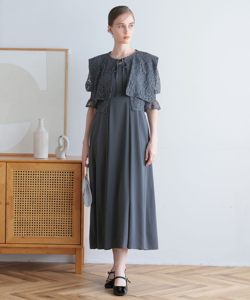 ANDRESD アンドレスド クロスアクセントドレス その他 x ブルー系