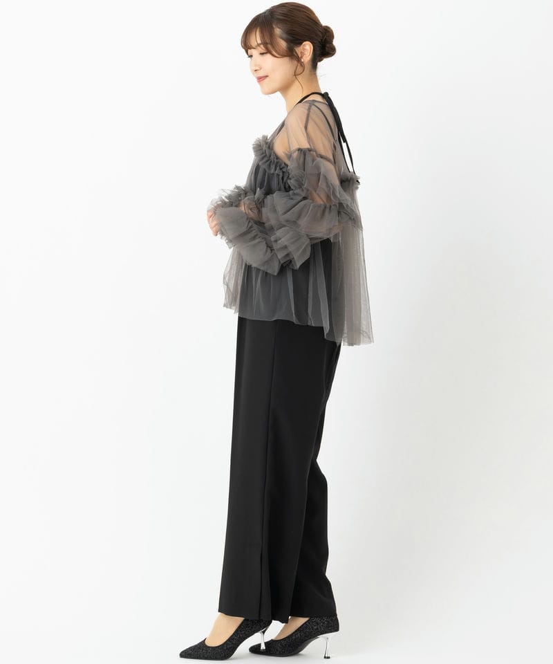 ANDRESD アンドレスド デコラティブチュールトップス&ダブルクロス