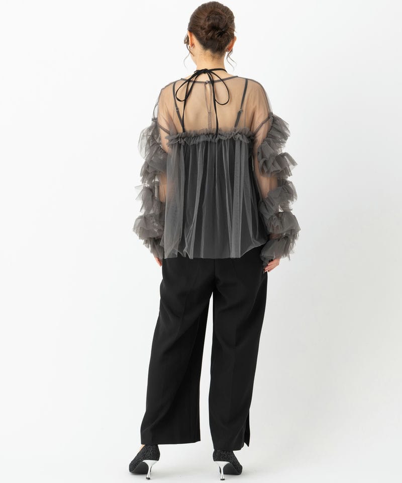 ANDRESD アンドレスド デコラティブチュールトップス&ダブルクロス