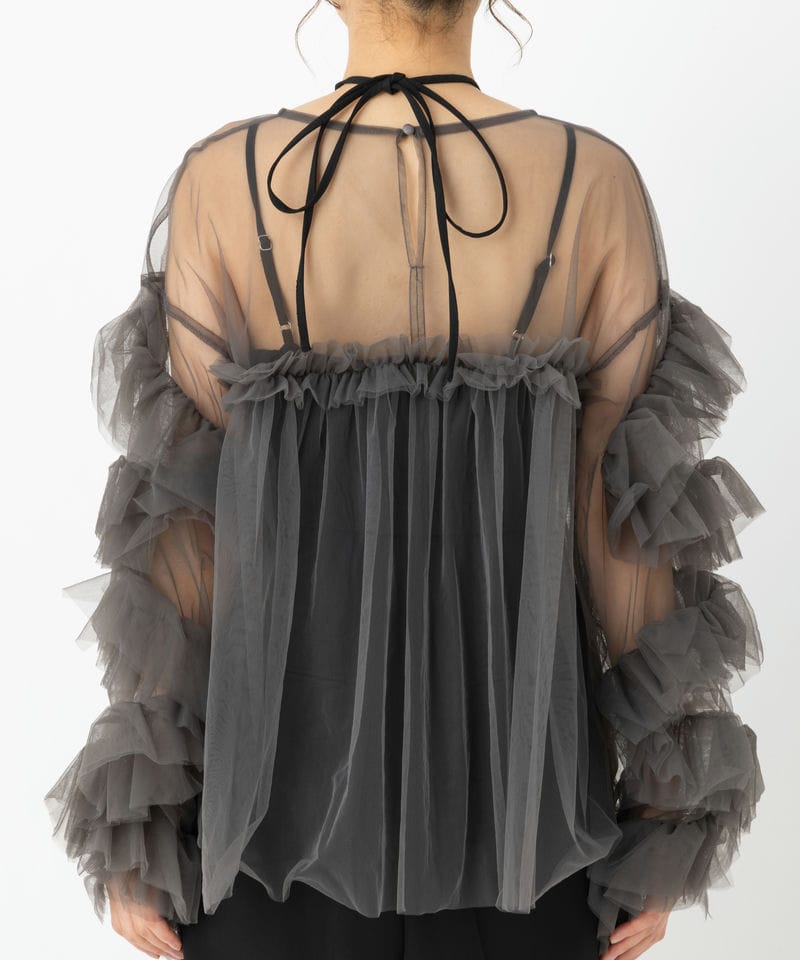 ANDRESD アンドレスド デコラティブチュールトップス&ダブルクロス