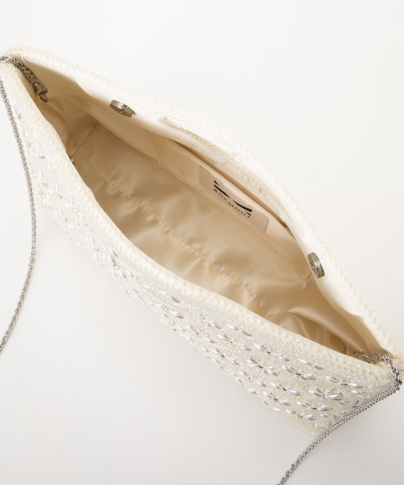 AneMone アネモネ フラワービーズ刺繍2WAYパーティーバッグ その他 x