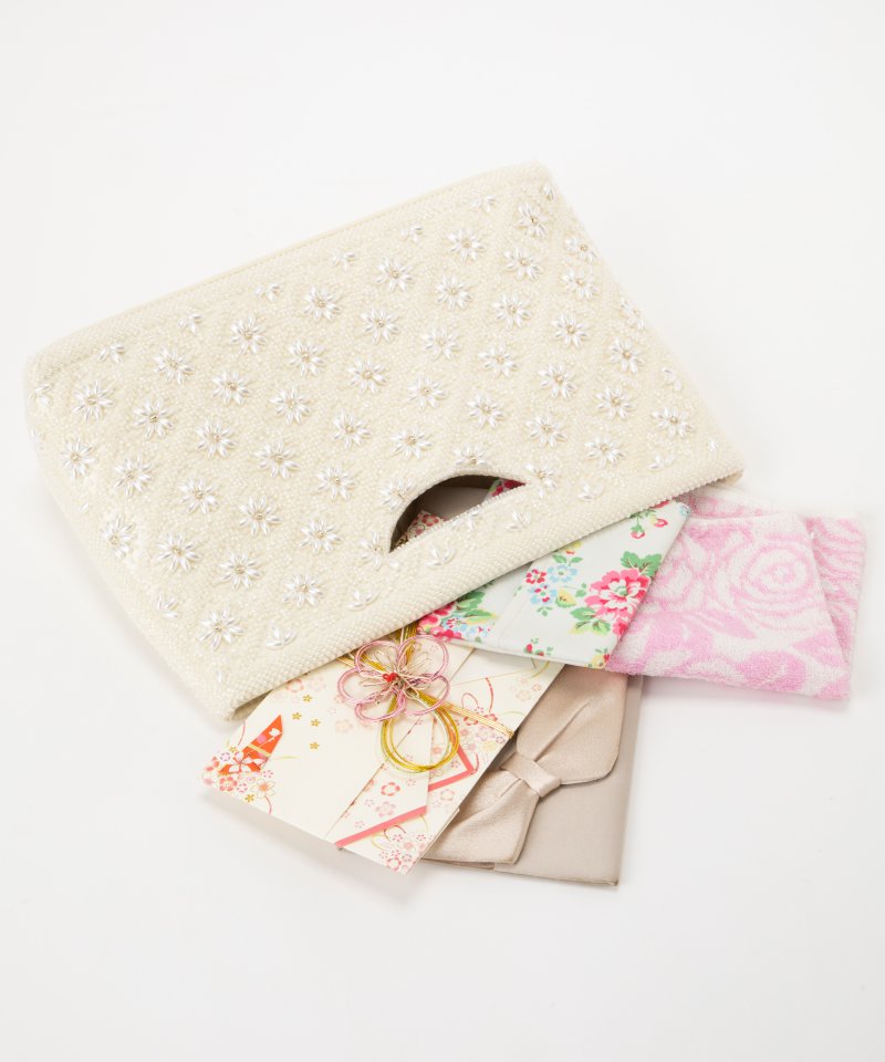 AneMone アネモネ フラワービーズ刺繍2WAYパーティーバッグ その他 x