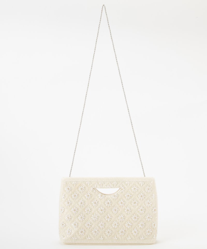 AneMone アネモネ フラワービーズ刺繍2WAYパーティーバッグ その他 x