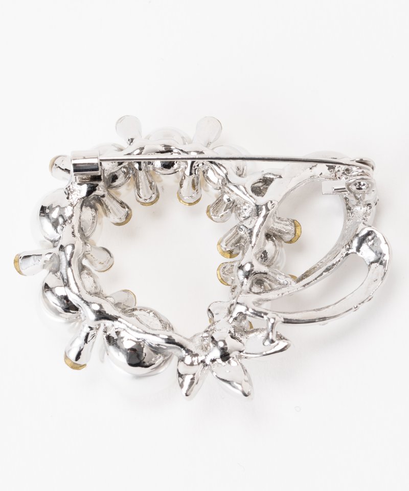 Select Shop ランダムパールサークルブローチ その他 x シルバー系