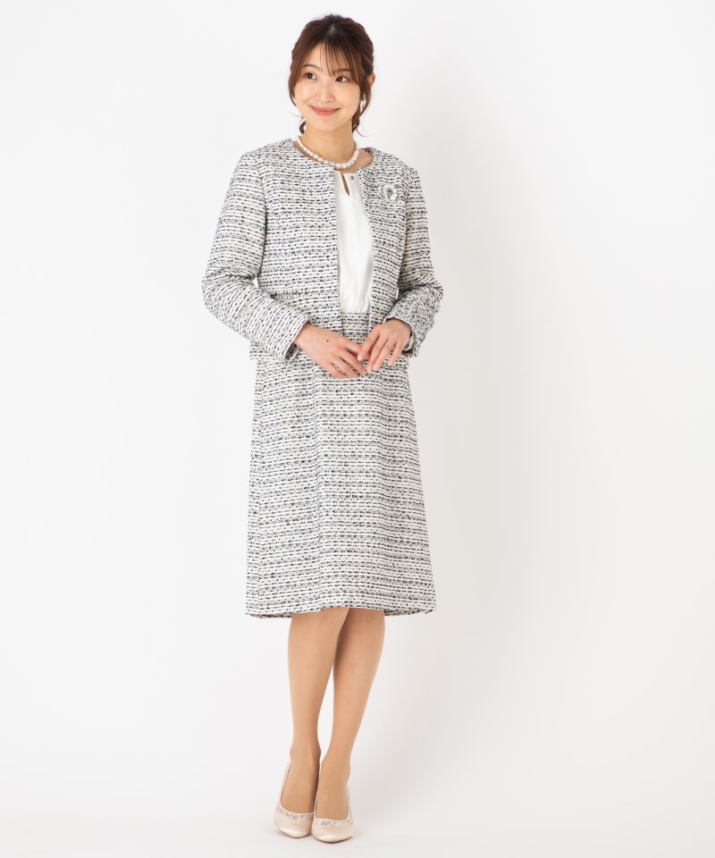 ビーミングバイビームス ジャケット　セレモニー　スーツ　ワンピース M B:MING by BEAMS 【スーツ2点SET】ビーミングバイビームス ジャケット+