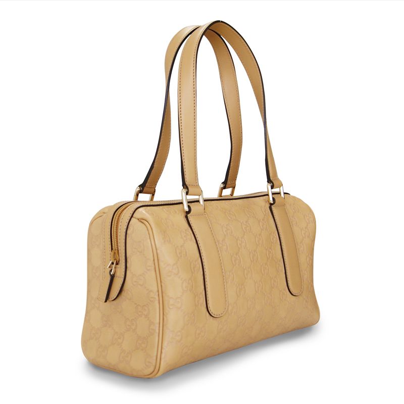 GUCCI グッチ GG柄 グッチシマ ミニボストンバッグ ベージュ系 | 結婚