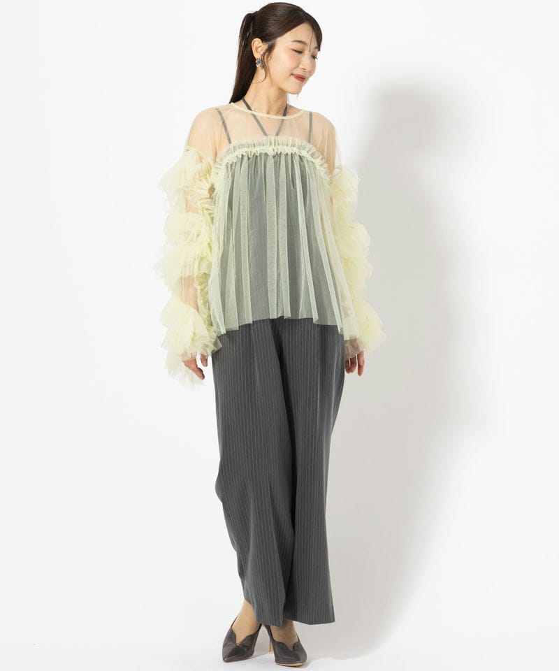 ANDRESD アンドレスド デコラティブチュールトップス&ダブルクロス