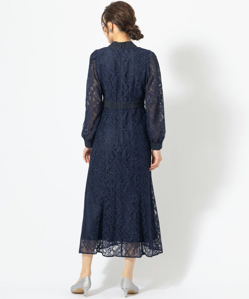 JILL STUART ジルスチュアート ボウタイレースワンピースドレス