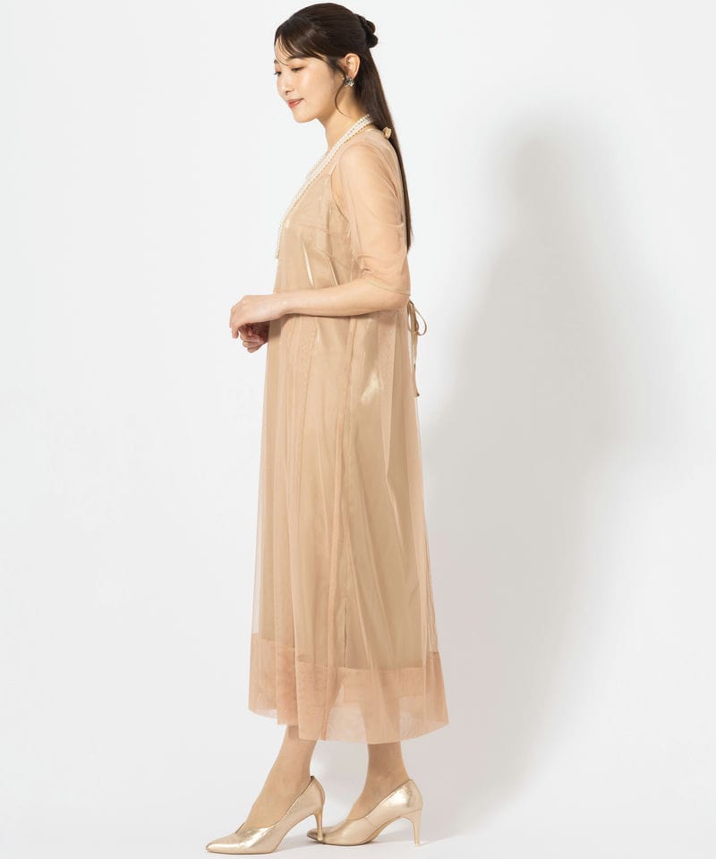 kaene カエン シャンブレードッキングドレス その他 x オレンジ系