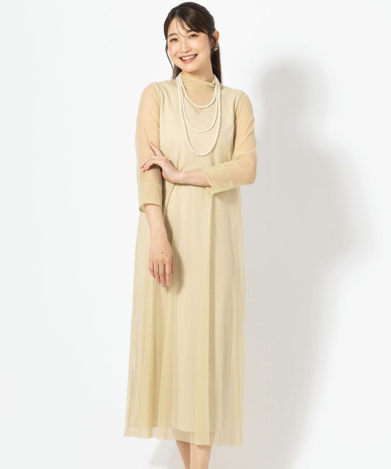Aimer エメ ラメチュールAラインドレス イエロー系 | 結婚式パーティー