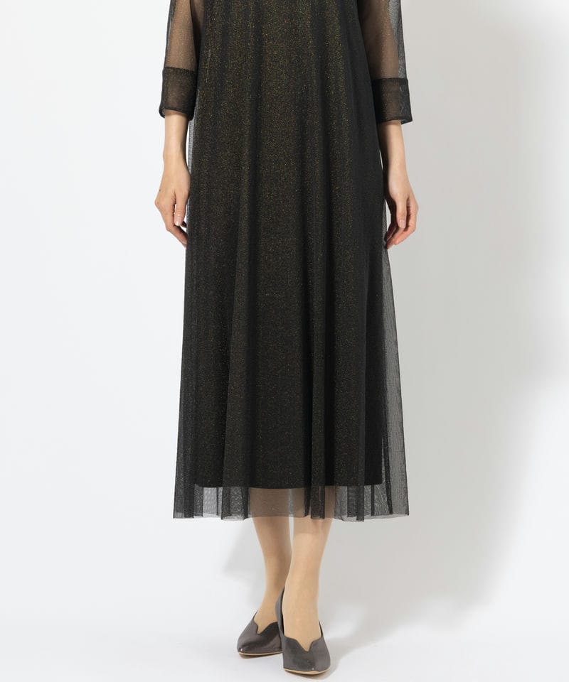 Aimer エメ ラメチュールAラインドレス ブラック系 | 結婚式パーティー