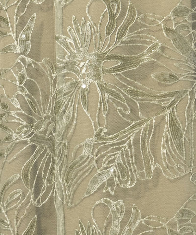 Leja レジャ チュールオフショルダー花柄Iラインドレス その他 x