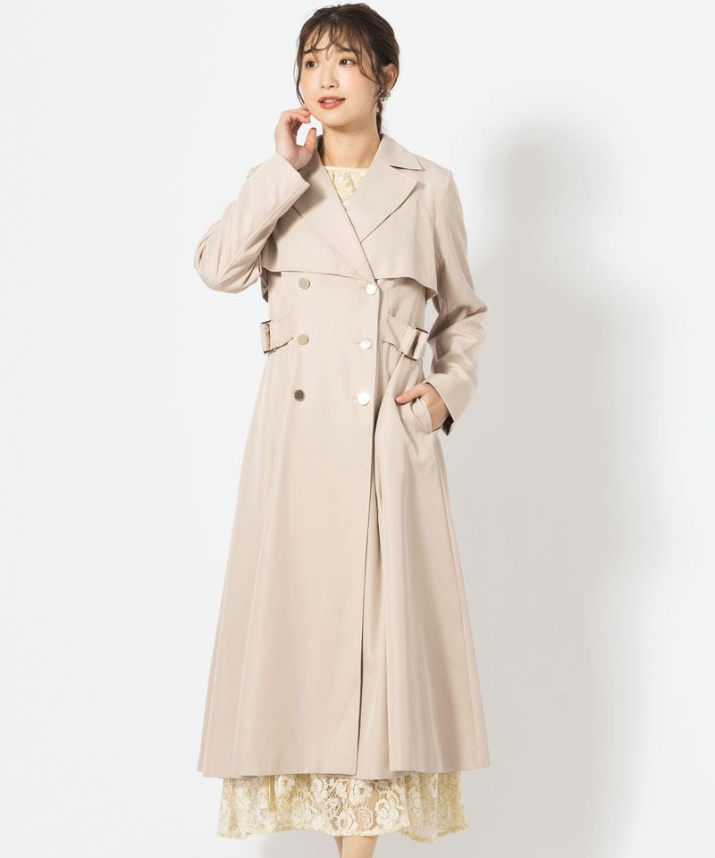 JILL STUART 2wayトレンチコート ロングコート ベージュ JILL STUART ジルスチュアート プリンセスライントレンチコート