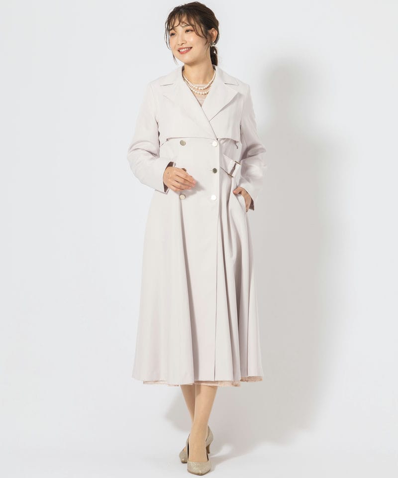 JILLSTUARTのベージュコート JILL STUART ジルスチュアート プリンセスライントレンチコート ピンク