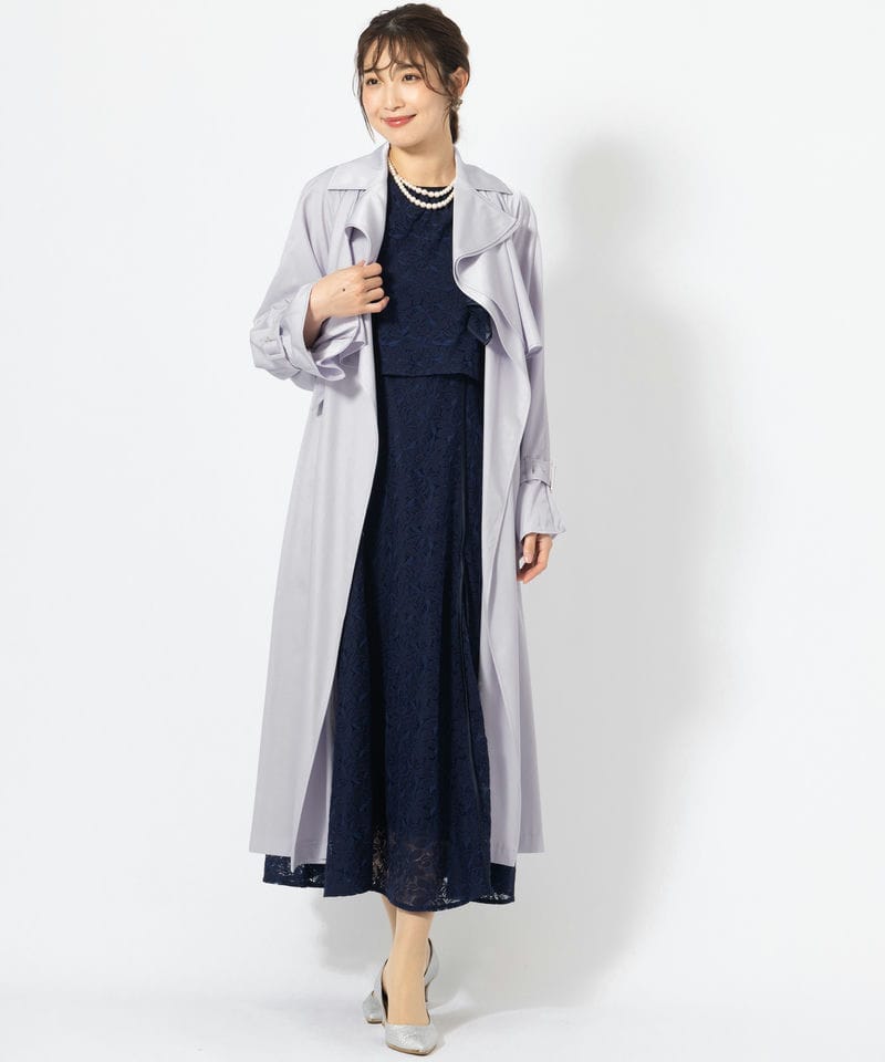 SNIDEL スナイデル サスティナブルレイヤードグロストレンチコート