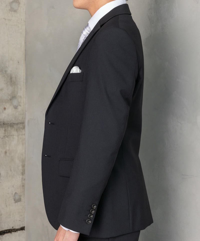 【美品】SUIT SELECT シャドーストライプ スリーピース ブラック A6 スーツ｜SUIT SELECT | スーツセレクト公式通販