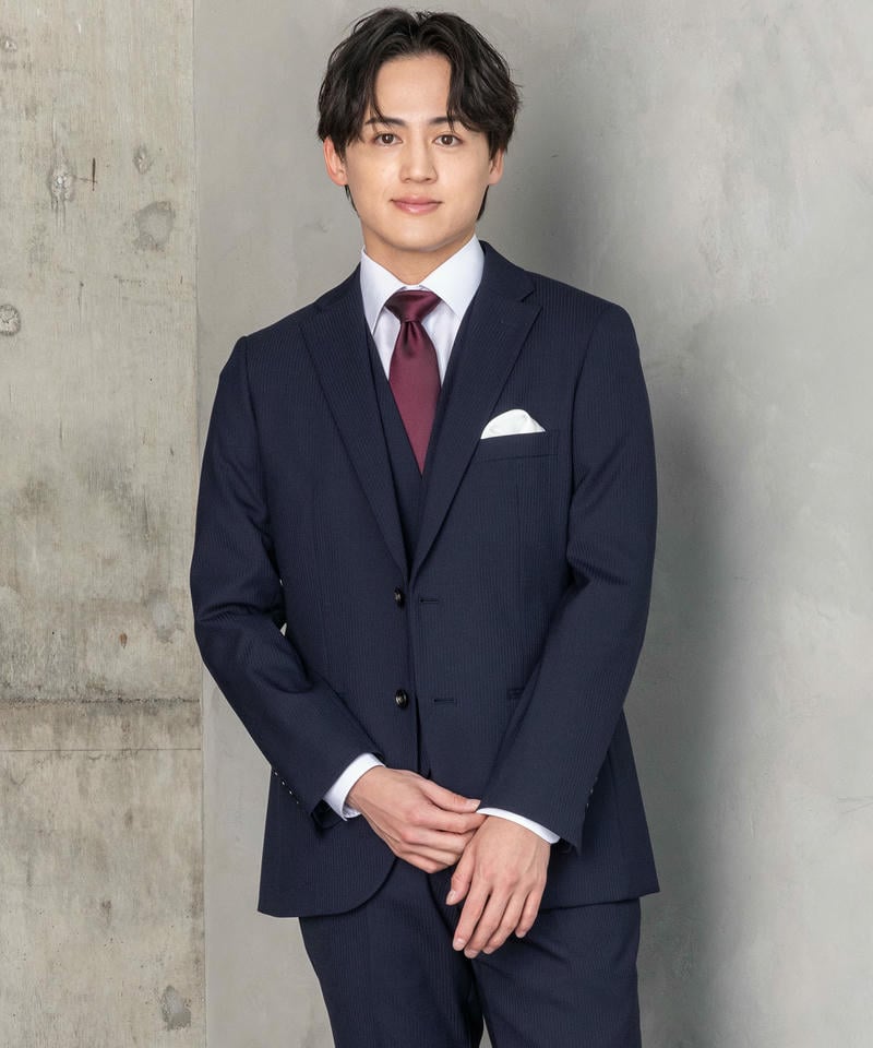 Select Shop 【7点セット】[247370]シャドーストライプ・スリム