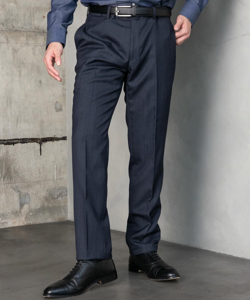 P.S.FA ベスト付デニムライクスリーピーススーツ ネイビー系 | 結婚式