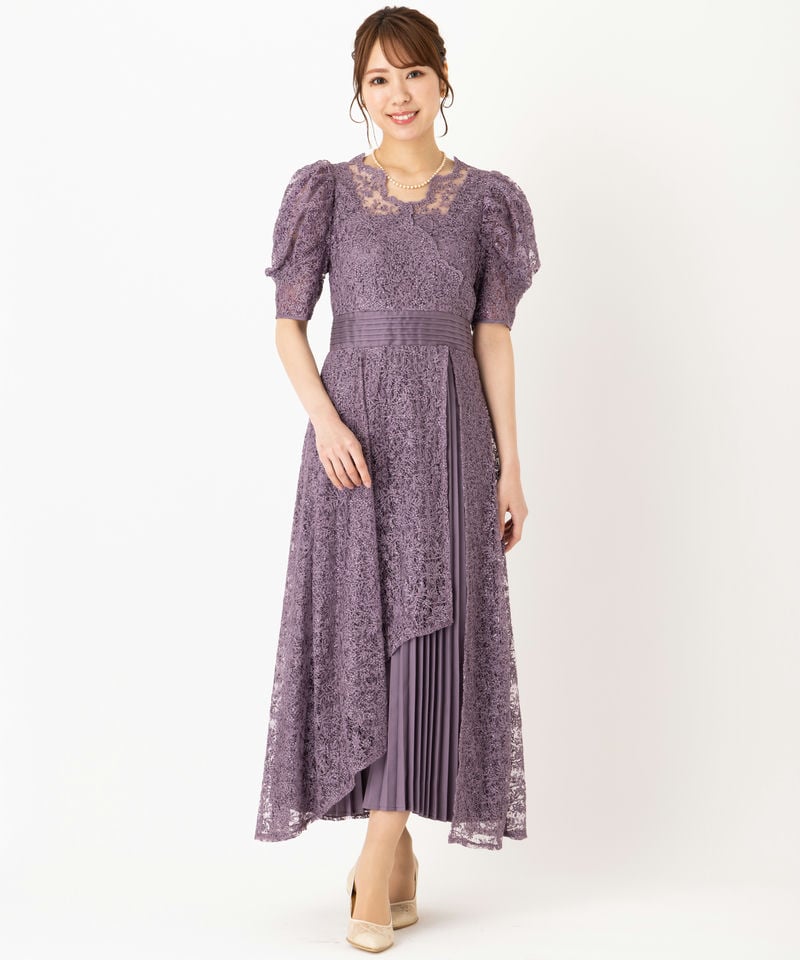 LilyBrown リリーブラウン カシュクールフラワーレースドレス その他 x