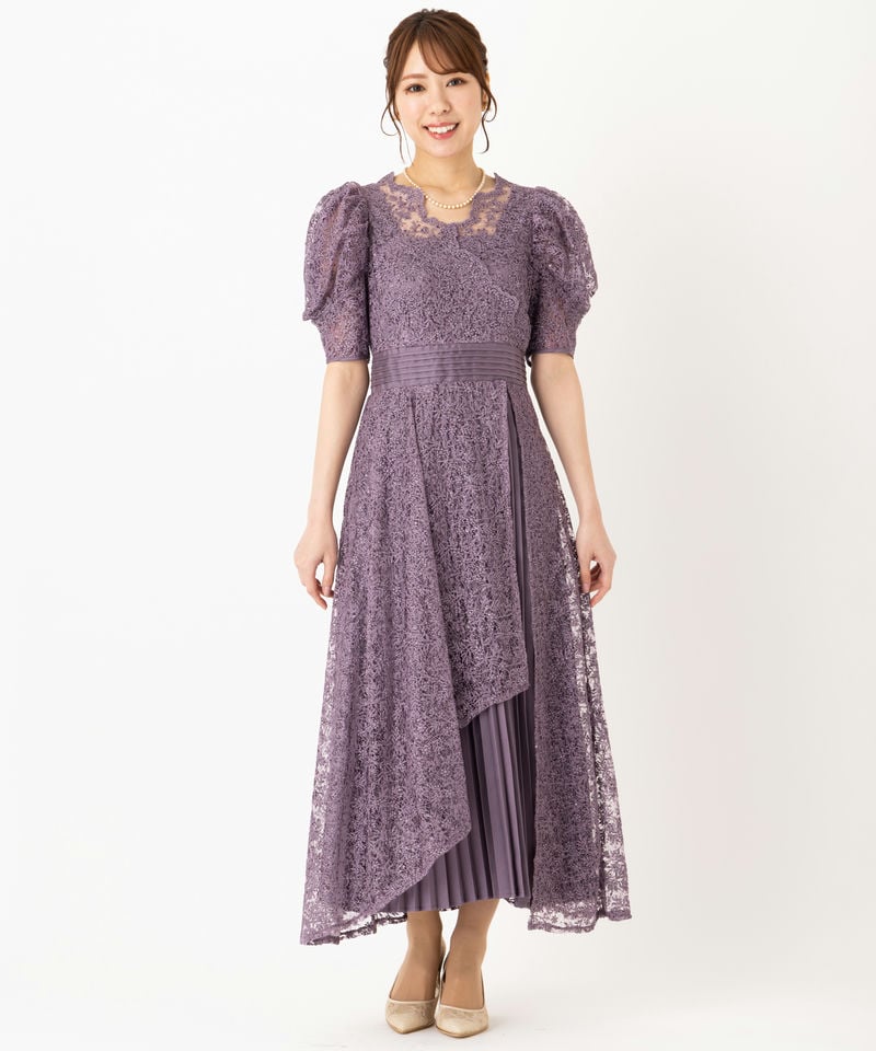 LilyBrown リリーブラウン カシュクールフラワーレースドレス その他 x
