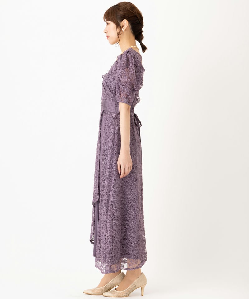 LilyBrown リリーブラウン カシュクールフラワーレースドレス その他 x