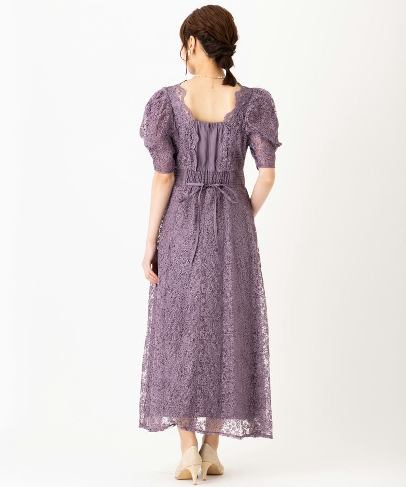 LilyBrown リリーブラウン カシュクールフラワーレースドレス その他 x