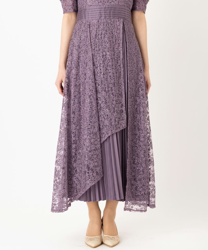 LilyBrown リリーブラウン カシュクールフラワーレースドレス その他 x