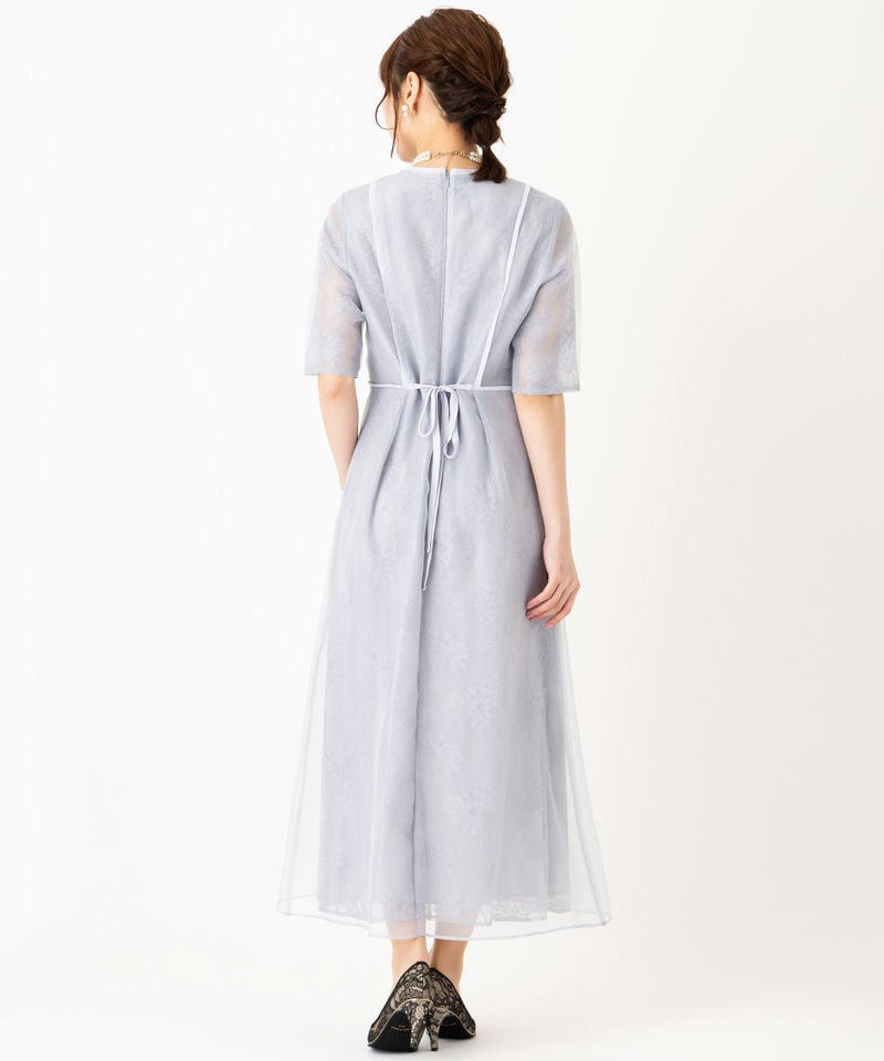 kaene カエン シアーレースパイピングドレス その他 x ブルー系 | 結婚