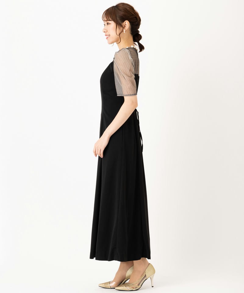 LAGUNAMOON ラグナムーン LADYパールネックドレス ブラック系 | 結婚式 