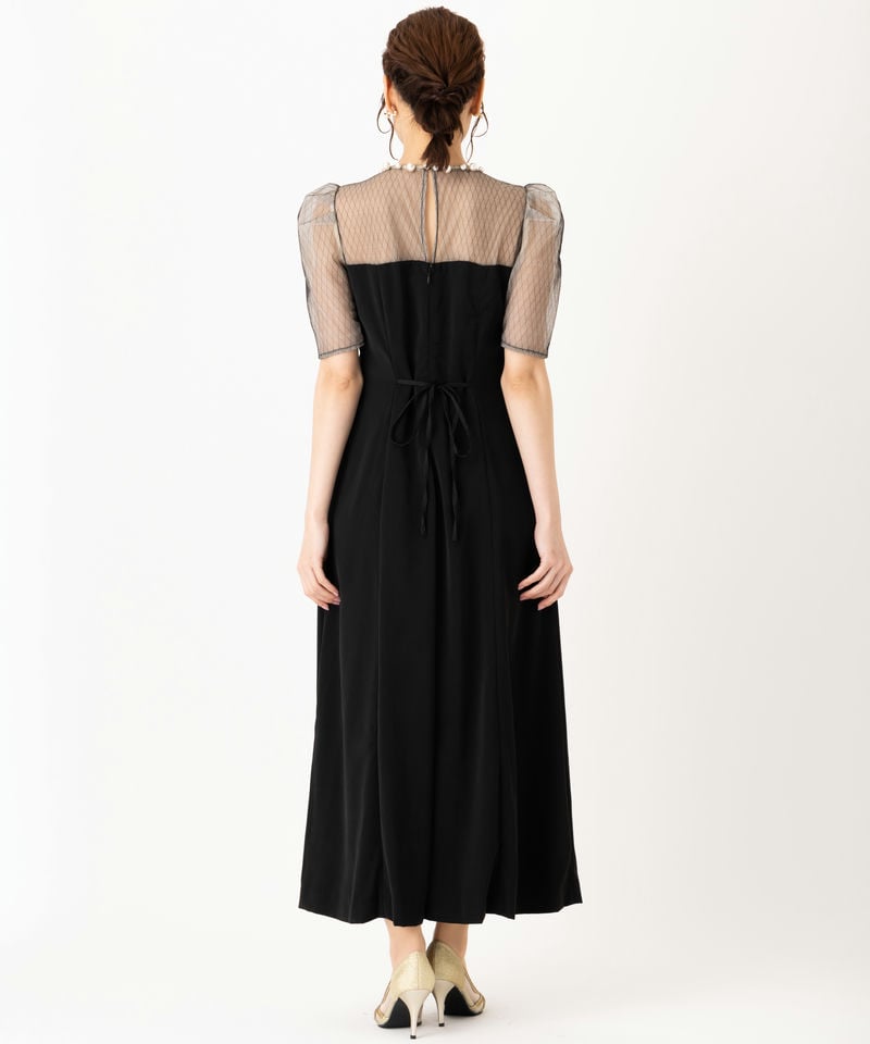 LAGUNAMOON ラグナムーン LADYパールネックドレス ブラック系 | 結婚式 